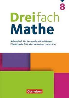 Immagine prodotto di Dreifach Mathe 8. Schuljahr - Zu allen Ausgaben - Arbeitsheft für Lernende mit erhöhtem Förderbedarf