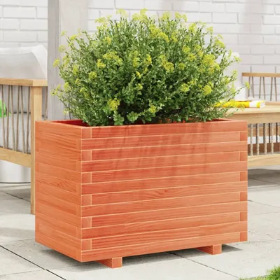 Produktbild von "2026 Promotion" Hochbeet - Pflanzkübel - Wachsbraun 70x40x49,5 cm - Massivholz Kiefer - Beete CC30482