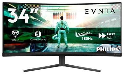 Zdjęcie produktu dla Philips 34B2N3500C/00, 86,4 cm (34"), 3440 x 1440 px, Wide Quad HD, LCD, 4 ms, Czarny