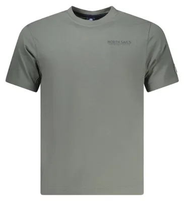 Produktbild von Grünes Herren-T-Shirt mit Print und Logo – Kurzarm, Rundhals