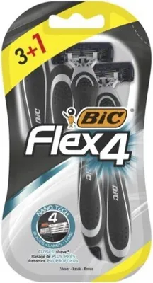Zdjęcie produktu dla Golarka na mokro Bic Flex4 (4 szt.)