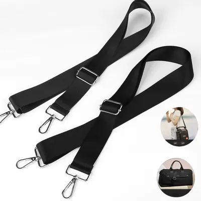 Produktbild von 2*Breiter Schultergurt,einfarbig, verstellbarer Ersatzgurt für Crossbody-Taschen aus Canvas,3.8cm*1.4m