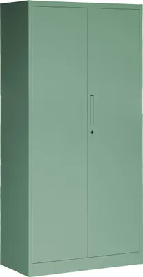 Produktbild von Metallschrank C34 Aktenschrank Werkzeugschrank Umkleideschrank Spind Flügeltüren Kleiderstange Pulverbeschichtung Metall Abschließbar 185 cm x 90 cm x 45 cm (H x B x T) Farbe: Pastellgrün