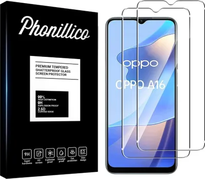Zdjęcie produktu dla Szkło hartowane do OPPO A16 [2 szt.] Folia ochronna na ekran odporna na zarysowania Phonillico®