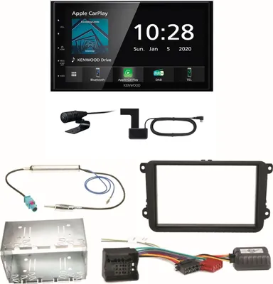 Produktbild von Kenwood DMX5020DABS Android Auto Einbauset für Beetle Jetta Sharan Tiguan T5