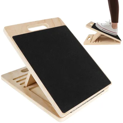 Immagine prodotto di Rampa in legno per lo stretching dei polpacci, ideale per l'allenamento