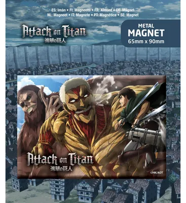 Magnet Attack on Titan: Eren Angriff, 6,5x9 cm, Aluminium