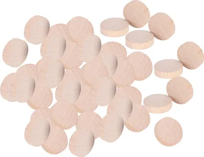 Image de SIXRUN Fotta di Wood N'a pas fini un disque rond non -toxique f��pour les décorations des cartes à jouer f��pour les cartes d'anniversaire f��pour 300pc DIY -handwerk (2cm)