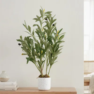 Produktbild von GarveeLife Künstlicher Olivenbaum 60Cm/120Cm/135Cm | Künstliche Pflanze Groß Im