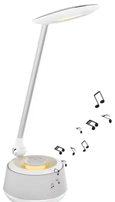 Image de Lampe de bureau avec lumières LED et enceinte Bluetooth