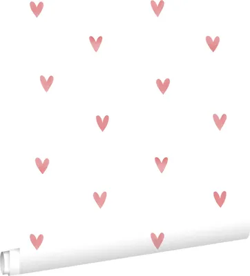 Obrázok produktu pre ESTAhome tapeta srdcia biela a ružová 50 x 900 cm