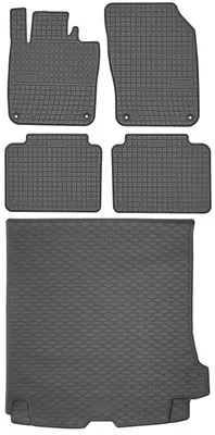 Image de Volvo V90 II break, à partir de 09/2016 : ensemble tapis de sol en caoutchouc + tapis de coffre