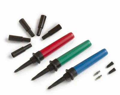 Produktbild von Fluke Messpitzensatz FUSED PROBE SET CAT IV 600V CAT III 1000V blau rot grün