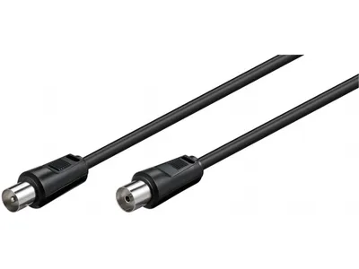 Obrázok produktu pre goobay Antennenkabel doppelt geschirmt schwarz 1,5 m (Bulk)