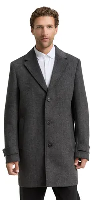 Produktbild von Tom Tailor Herren Wollmantel mit Reverskragen