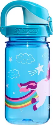 Obrázok produktu pre Detská fľaša Nalgene 'OTF Kids Sustain' 0,35 l modrý jednorožec