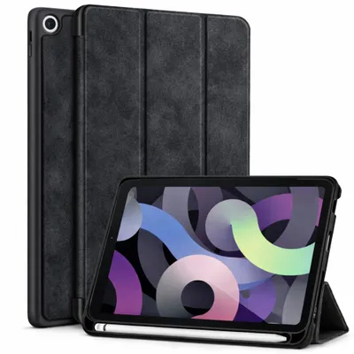 Produktbild von Schutzhülle für Apple iPad 10.2" Zoll 9. 8. 7. Generation (2021/2020/2019) Etui Tasche Case Smart Cover Wake UP Sleep - SCHWARZ MARMOR Stifthalter