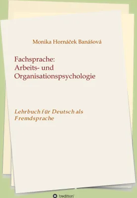 Produktbild von Fachsprache: Arbeits- und Organisationspsychologie