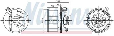 Produktbild von NISSENS 87619 Innenraumgebläse