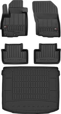 Zdjęcie produktu dla Zestaw dywaników podłogowych i wykładziny bagażnika OMAC do Citroen C4 Aircross 2012-2017 guma 5x