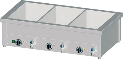 Produktbild von Bain-Marie Tischgerät mit separaten Becken, für 2x GN1/760x600x310 mm