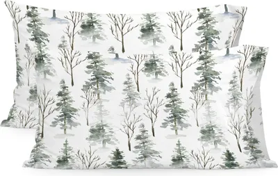 Image de Taie d'oreiller HappyFriday Mystical winter Coloré 50 x 75 cm (2 pièces)