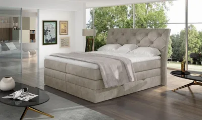 Produktbild von Luxus Schlafzimmer Bett Polster Chesterfield Boxspring Luxus Doppel Hotel Betten