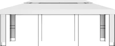 Produktbild von vidaXL Pavillon mit Doppeldach 3 x 6 m Weiß