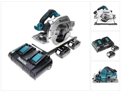 Image de Makita Scie circulaire portative sans fil LXT 18 V x 2 - 4 500 tr/min - 235 mm