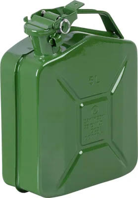 Image de Bidon JerryCan LD5, 5 L, metallique, pour carburant, vert