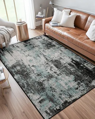 Zdjęcie produktu dla Dywan z krótkim włosiem, abstrakcyjny wzór, 160 x 210 cm, antypoślizgowy, do salonu