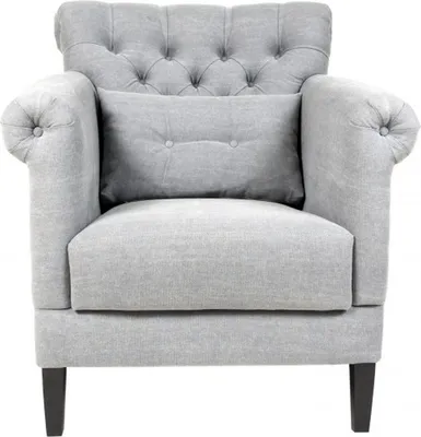 Produktbild von Sessel Club Lounge Designer Stuhl Polster Sofa 1 Sitzer Relax Fernseh Grau Neu