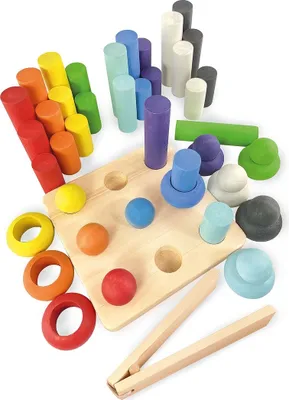 Obrázok produktu pre Ulanik Montessori drevená hračka "Veža"