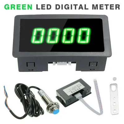 Produktbild von 4 Digital LED Drehzahlmesser Drehzahlmesser Drehzahlmesser + Hall-NäHer DE