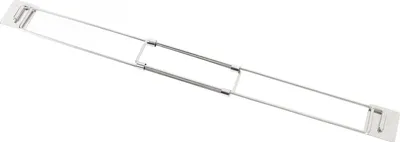 Produktbild von 2er-Set Wohnmobil-Kühlschrankstangen, 12,44 Zoll - 22,63 Zoll, verstellbare Regalböden, sichere Stabilisatoren, Edelstahl-Kühlschrank-Spannstangen
