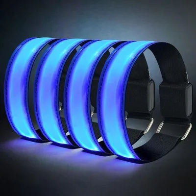 Produktbild von LED-Armband mit Blinklicht, reflektierendes Sport-Armband, LED-lichter, Sicherheitsarmband für Nachtlauf