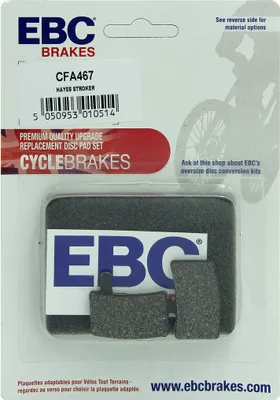Image de CFA467 - Plaquettes de frein vélo (organiques) EBC Brakes