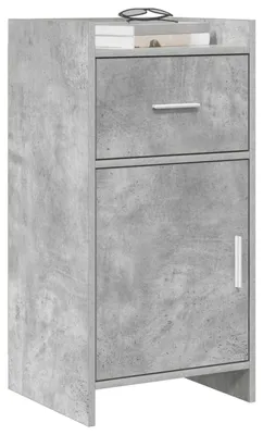 Image de Buffet vidaXL gris béton 40 x 36 x 80 cm en aggloméré