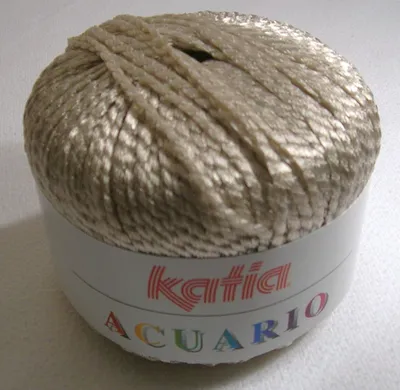 Produktbild von ACUARIO, Viskose-Bändchengarn von KATIA, Farbe 6 (beige), ca. 125m/50g