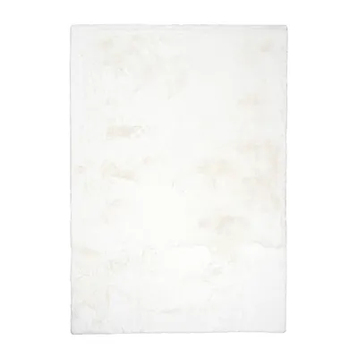 Produktbild von Volero - Hochflor Teppich - Comfy Supreme Weiß - 140x200 cm - Wohnzimmer, Esszimmer, Schlafzimmer - Ländlich, Modern, Skandinavisch