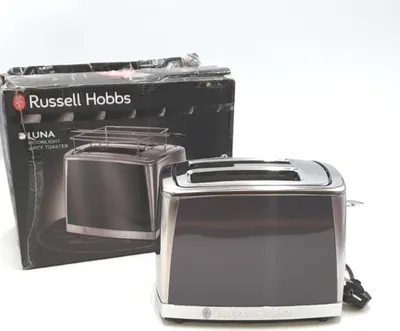 Produktbild von Russell Hobbs Toaster Luna grau 2 extra breite Toastschlitze Toasterschale