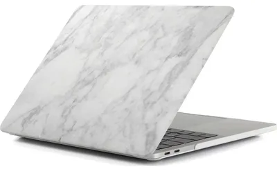 Produktbild von Mobigear Marble Schutzhülle für MacBook Pro 14 Zoll (2021-2026), Hartschale, Laptop-Hülle, MacBook-Case - Grau - Modell A2442 / A2779 / A2918 / A2992 / A3401 / A3112 / A3434 / A3427 / A3426