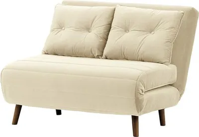 Image de Petit canapé convertible Flic - large de 103 cm-Velluto 2-dark oak