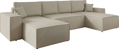 Produktbild von MIRJAN24 Wohnlandschaft Malaga U mit Schlaffunktion und Bettkasten, Polstercouch, Stilvoll Polstersofa vom Hersteller (Farbe: Manila 02)