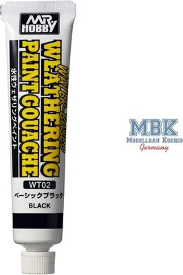 Immagine prodotto di GUNZE GSWT02 Vernice impermeabile a base d'acqua Gouache Nero base