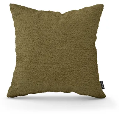 Imagen del producto de Cojín decorativo de borreguito Castaño dorado 45 × 45 cm