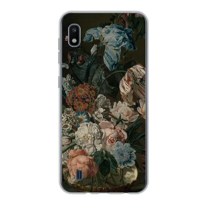 Produktbild von MuchoWow® Handyhülle Schutzhülle Hülle für Samsung Galaxy A10 Stilleben mit Blumen - Gemälde von Cornelia van der Mijn Silikon Softcase Handy Hülle - Schutzhülle