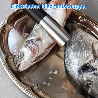 Produktbild von Elektrischer Fischentschupper 125W 3000mAh – Edelstahl, Wasserdicht, Mit Schutzabdeckung, Einfaches Entfernen von Fischschuppen