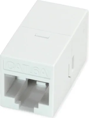 Produktbild von ROLINE RJ-45 Kupplung ungeschirmt, Cat.6A (Class EA), weiß