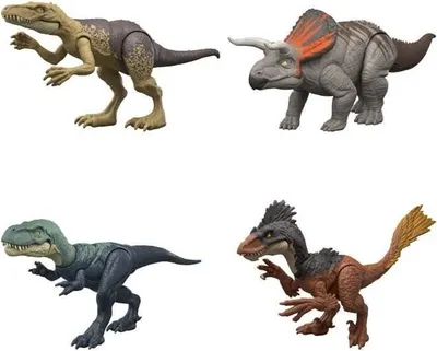 Produktbild von Dinosaurier Figur, Jurassic World Überraschungsangriff JGB77, Artikuliert, Realistische Details, 4+ Jahre